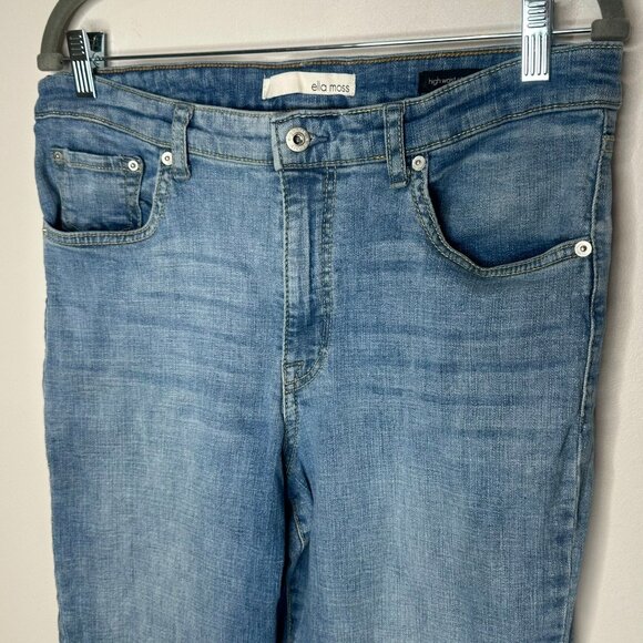 Ella Moss High Waist Straight Jeans Womens12/31 Light Blue Classic Norm Everyday - Picture 3 of 8